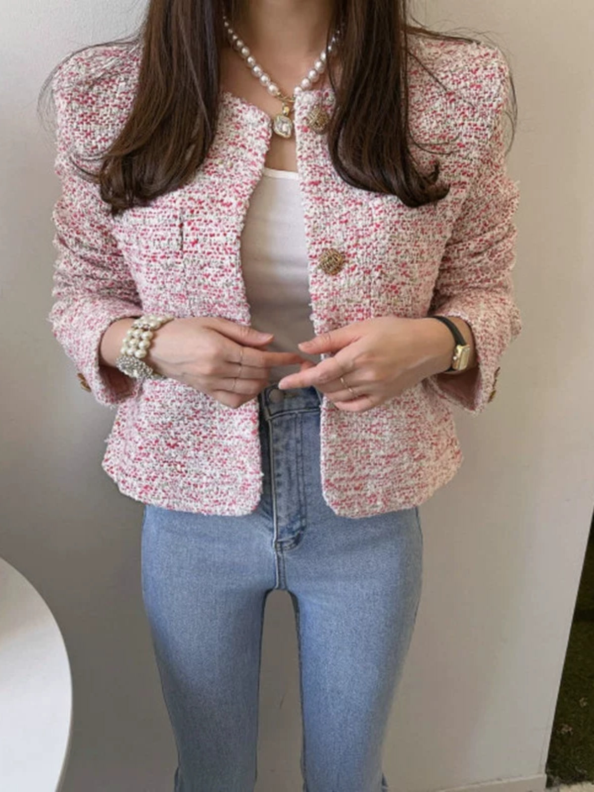 Sakura Tweed Jacket 00172