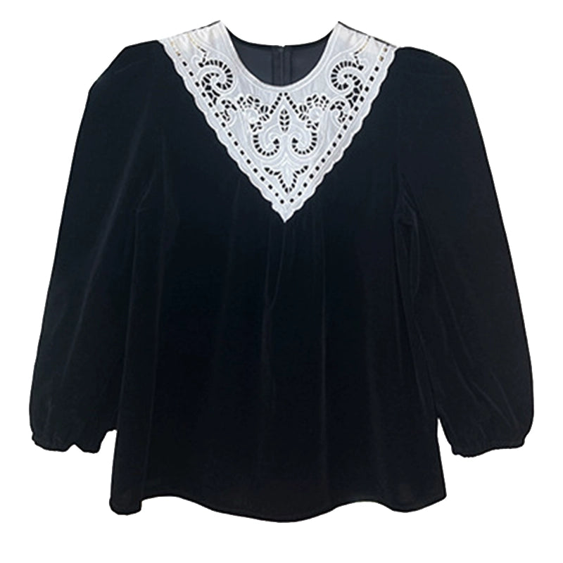 French Vintage Lace Top 00376