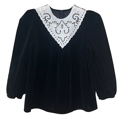 French Vintage Lace Top 00376