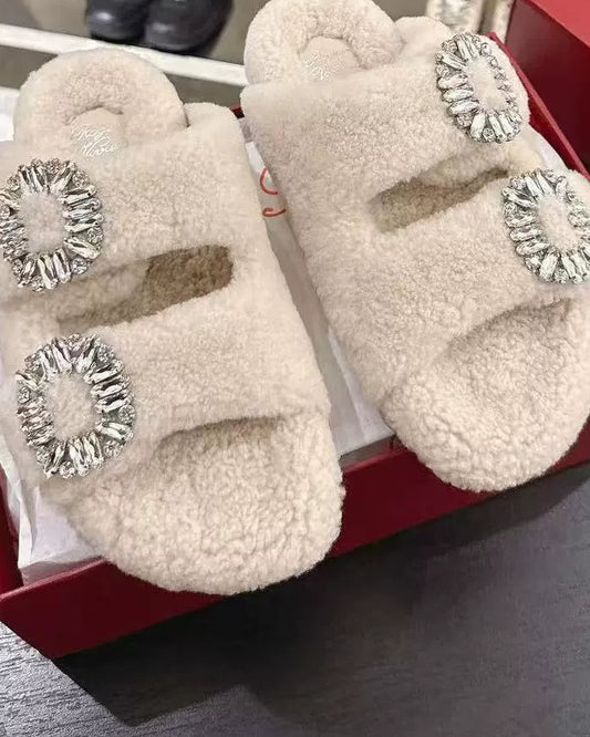 Crystal Bloom Fuzzy Slides 00504