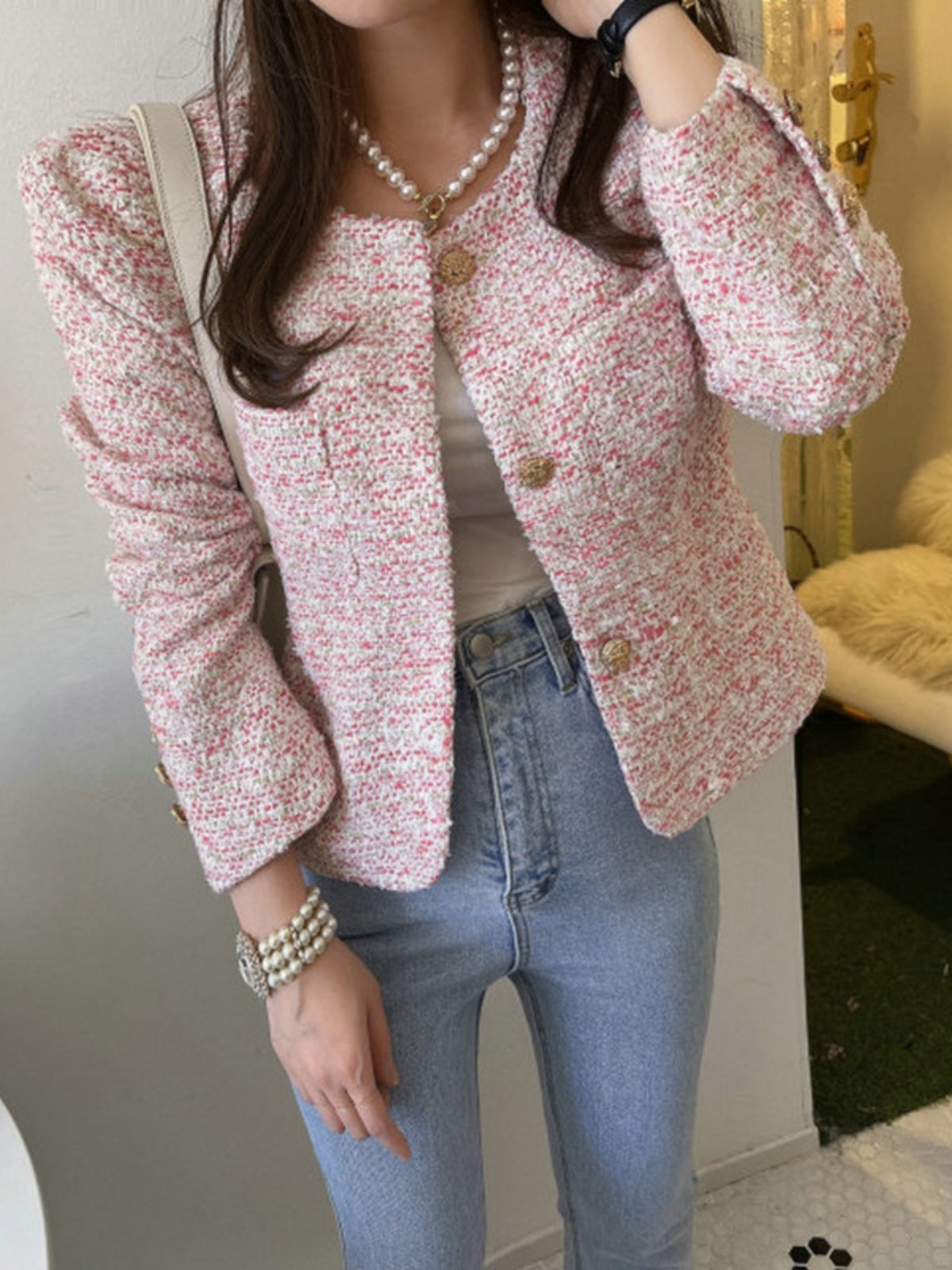 Sakura Tweed Jacket 00172