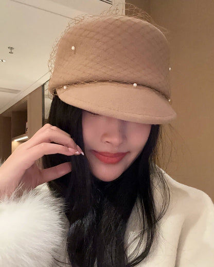 Pearl Veil Wool Cap 00441