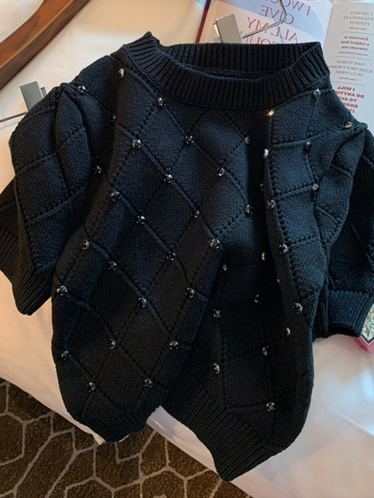 Quilted Sparkle Knit Tee 00251