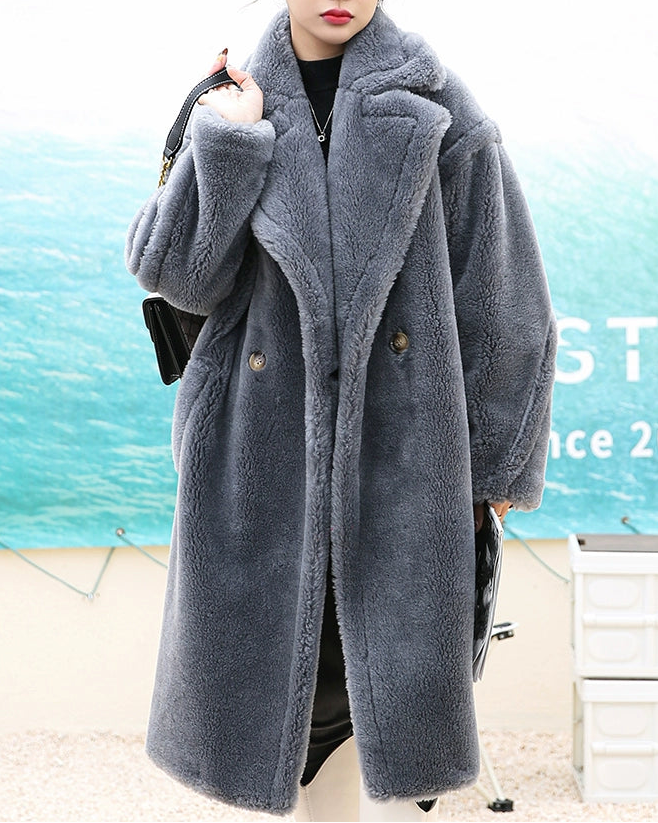 Luxe Teddy Long Coat 00471