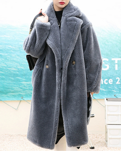 Luxe Teddy Long Coat 00471