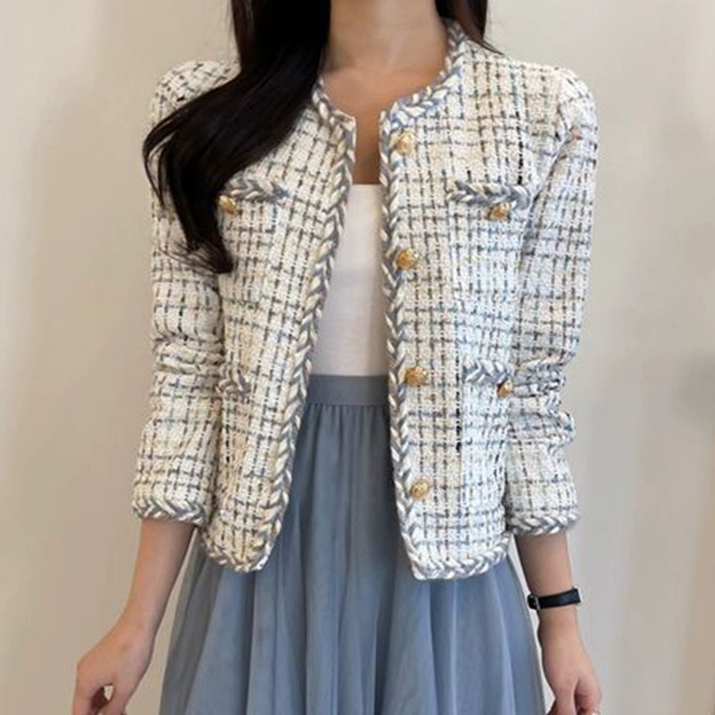 Multiple Color Tweed Jacket 00106
