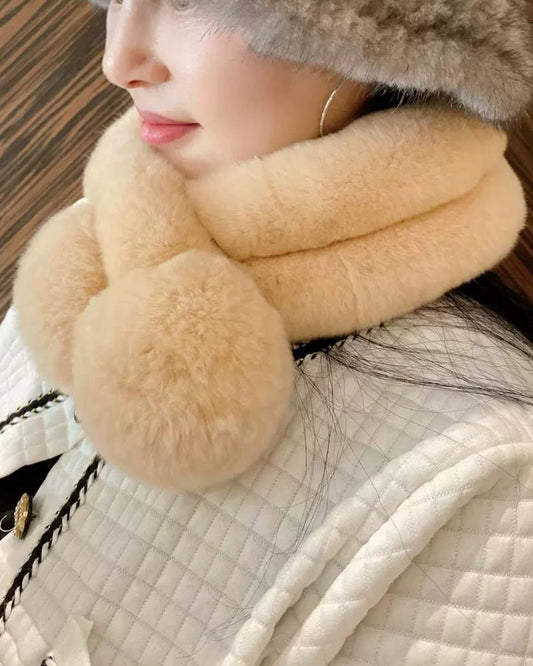 Faux Rabbit Fur Loop Scarf 00557