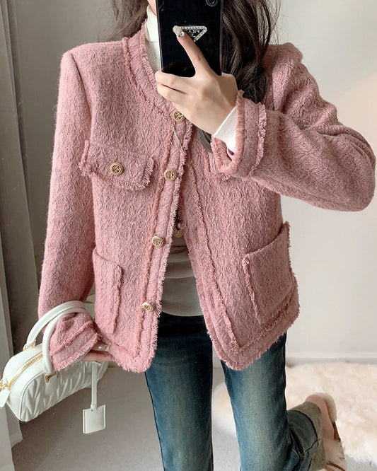 Blush Tweed Jacket 00337