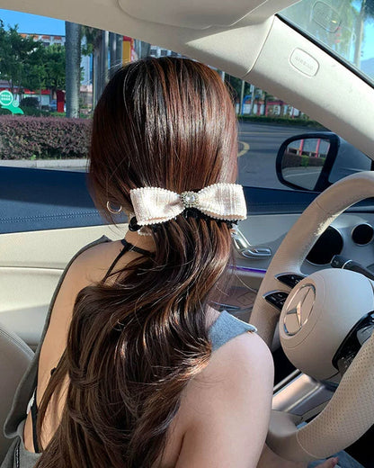 Crystal Ribbon Hair Clip 00466
