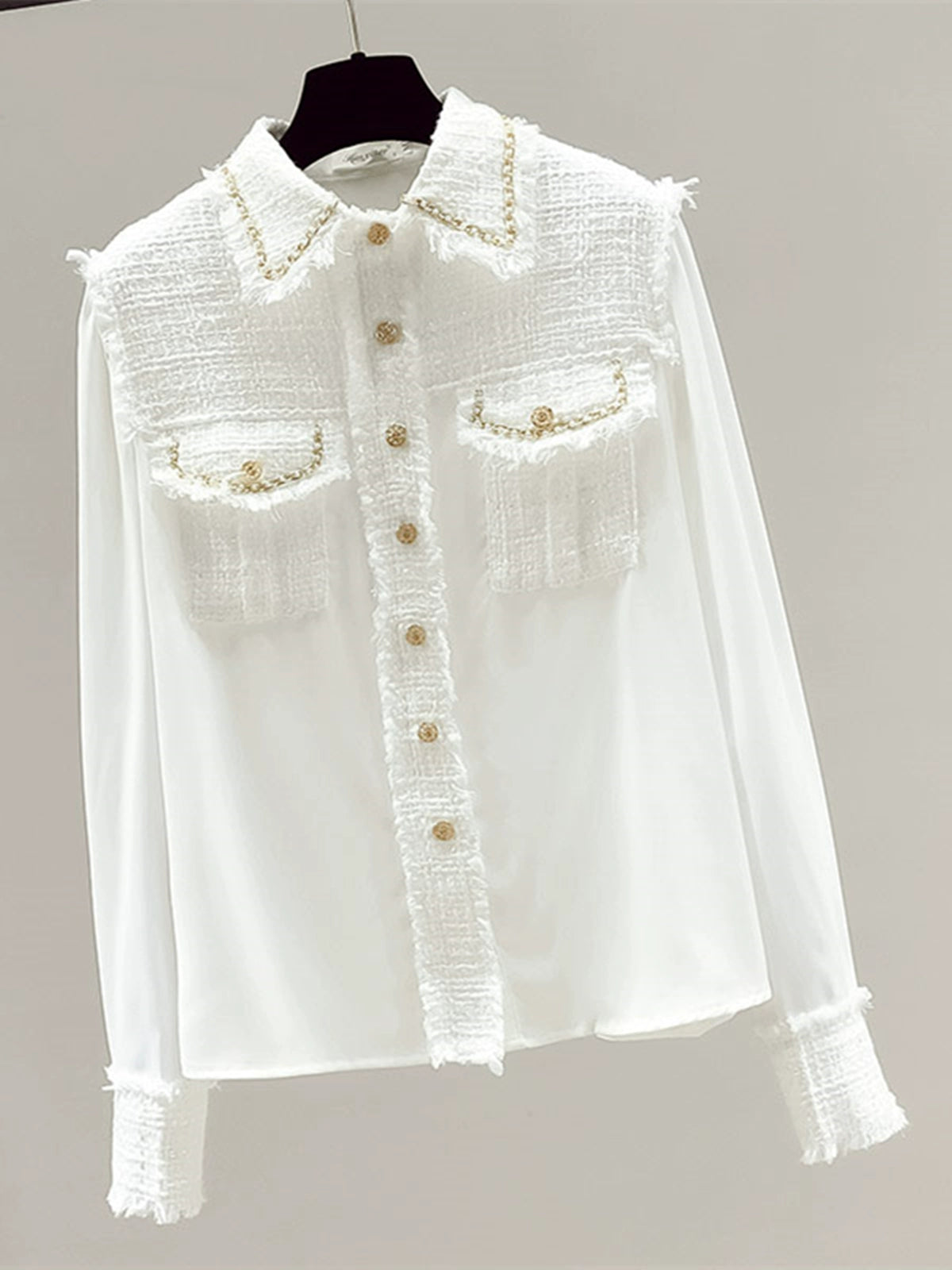 Tweed Simple Shirt 00118