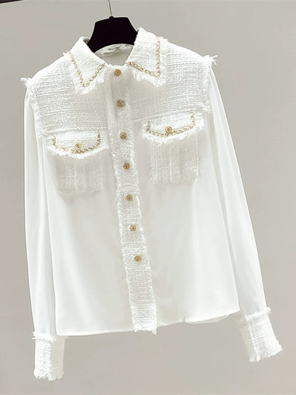 Tweed Simple Shirt 00118