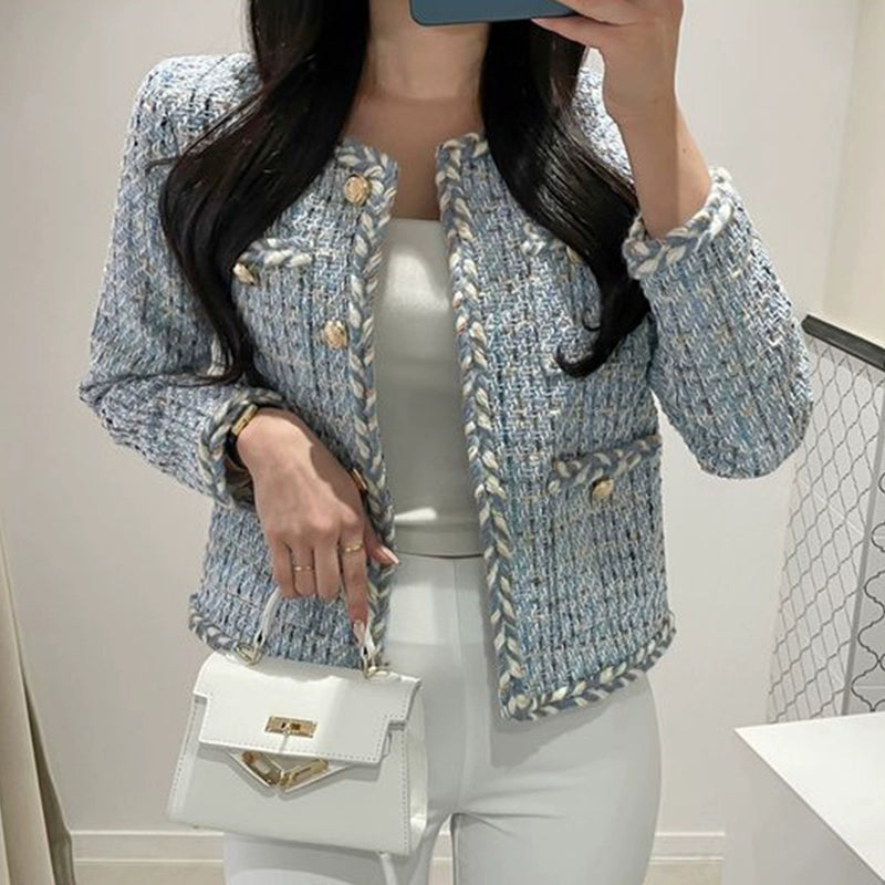 Multiple Color Tweed Jacket 00106