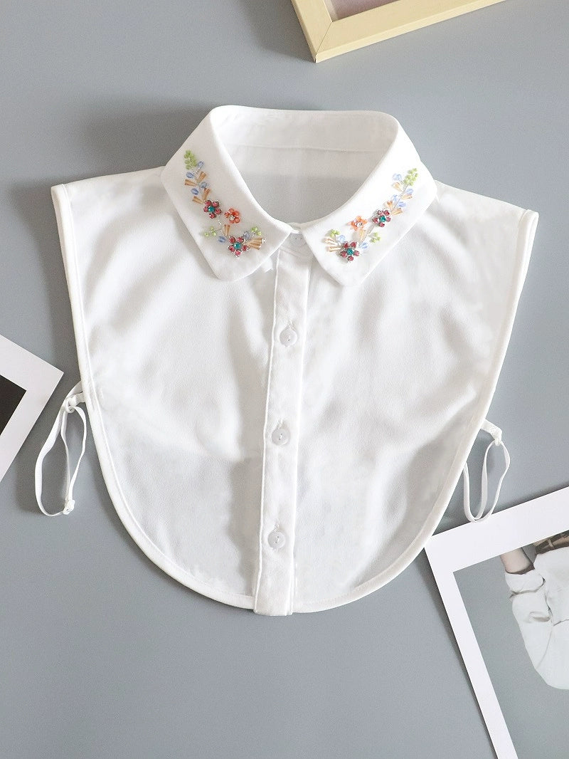 Collar with Floral Jewel 00074