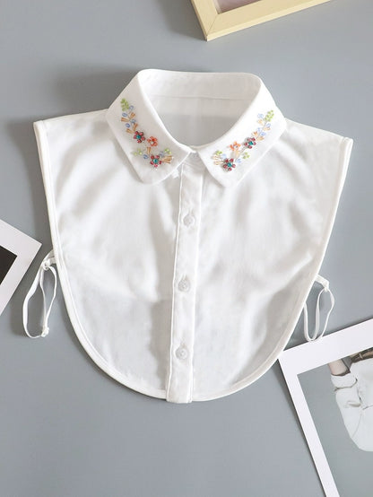 Collar with Floral Jewel 00074