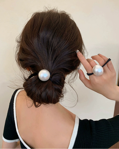 Luxe Single Pearl Hair Tie 00483