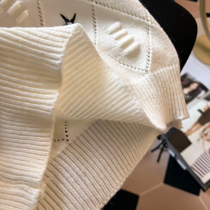 Starry Short Sleeve Knit 00250