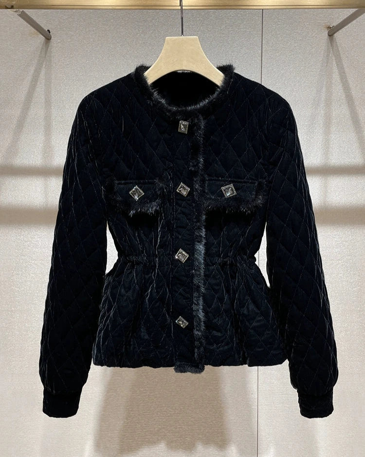 Bijou Botton Velvet Jacket 00017