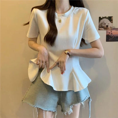 Modern Peplum T-shirt 00218