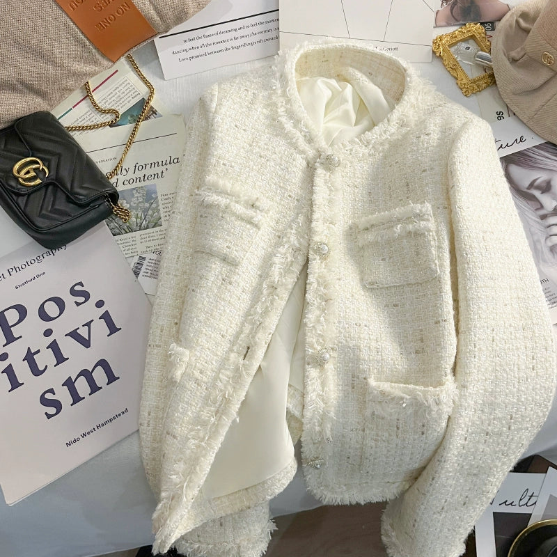 Luxe Pearl Accent Blazer 00363