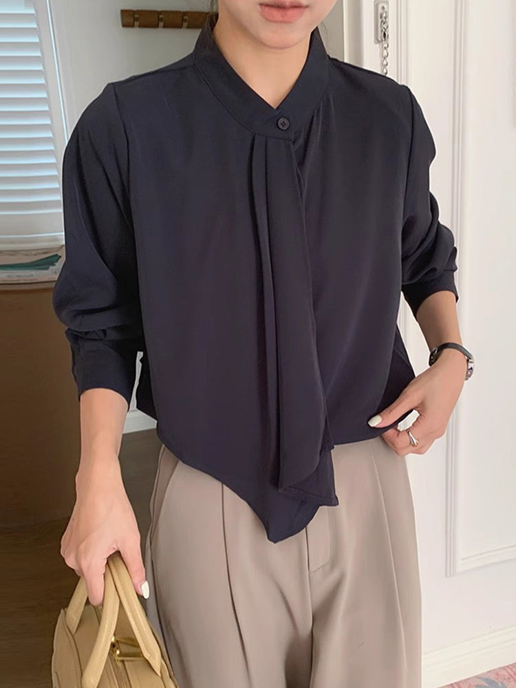 Soft Flow Asymmetrical Shirt 00177