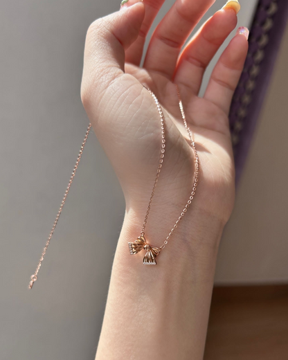 Grace Ribbon Necklace 00141