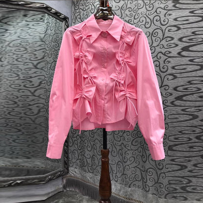 Ribbon Cascade Shirt 00142