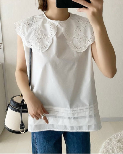 Scallop Grace Top 00245