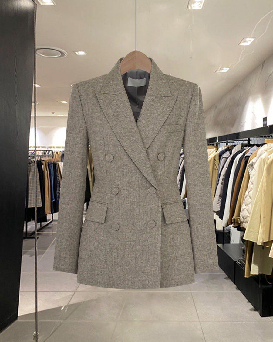 Classic Double-Breasted Blazer 00167