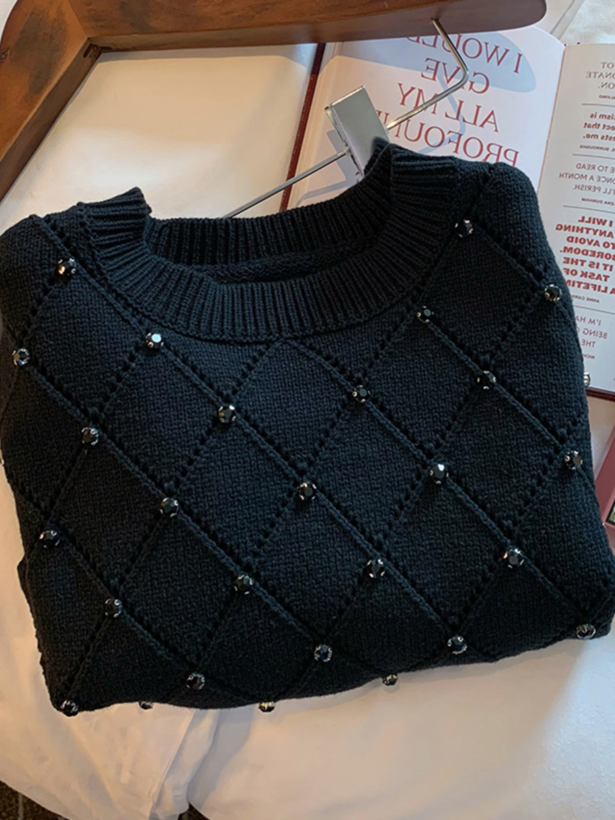 Quilted Sparkle Knit Tee 00251