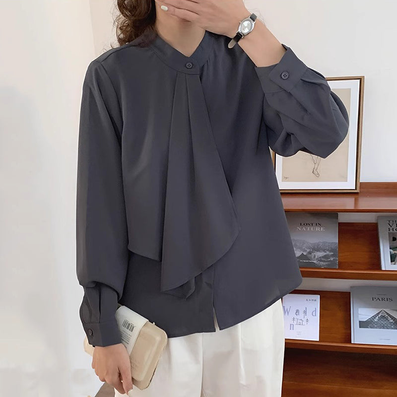 Soft Flow Asymmetrical Shirt 00177