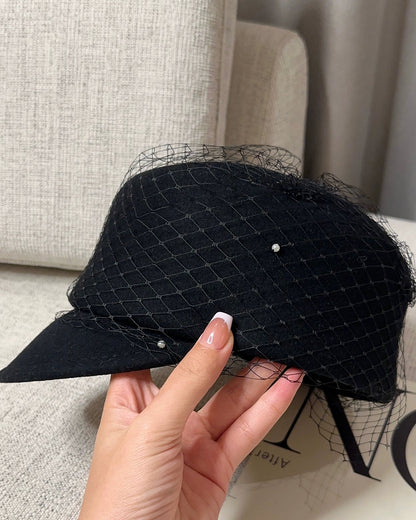 Pearl Veil Wool Cap 00441