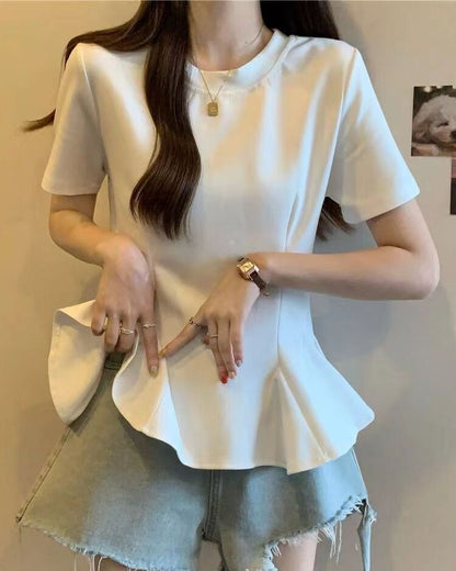Modern Peplum T-shirt 00218