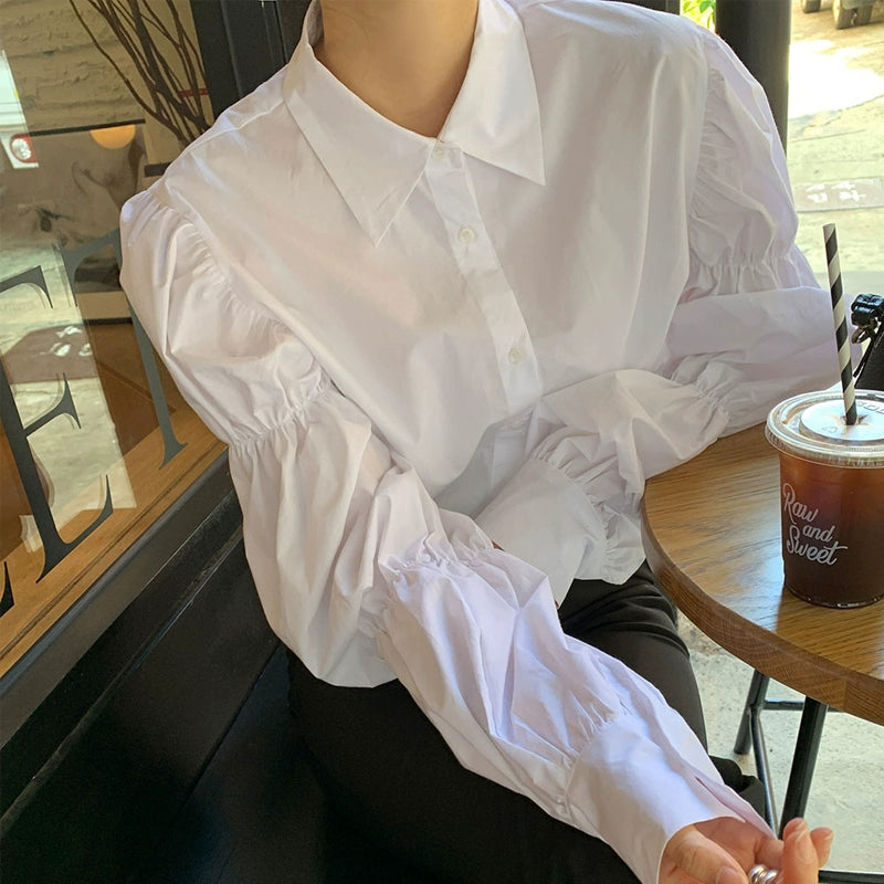 Balloon Sleeve Blouse 00372