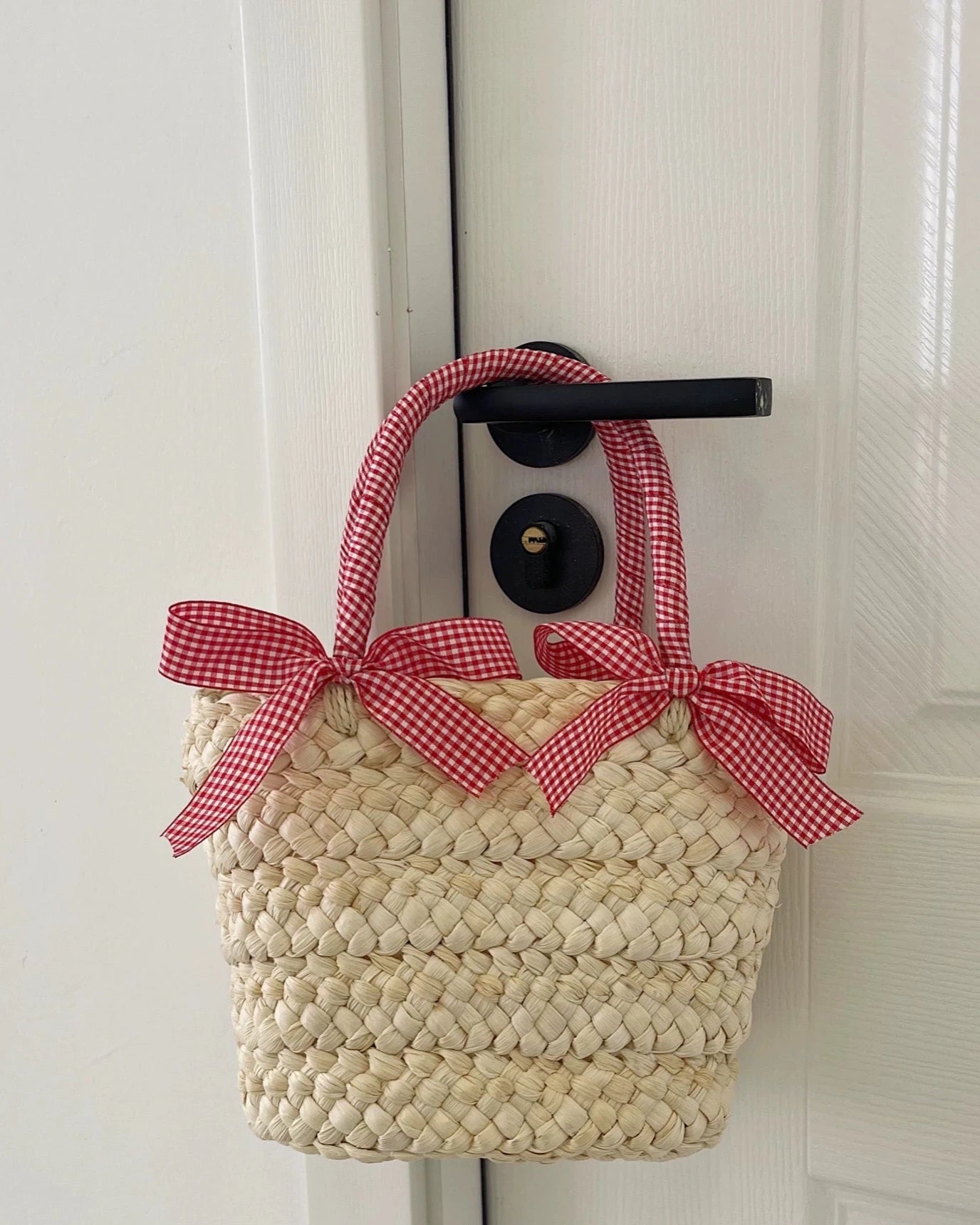 Small Basket Bag with Bow 00056