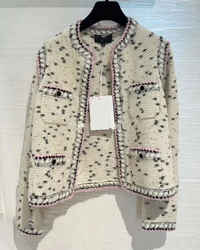 Classic Ivory Tweed Jacket 00305