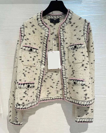 Classic Ivory Tweed Jacket 00305