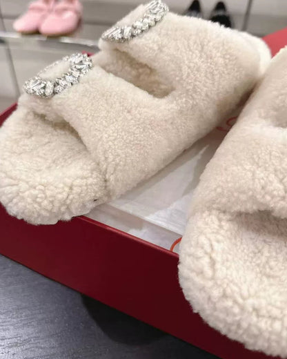 Crystal Bloom Fuzzy Slides 00504