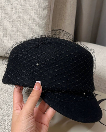 Pearl Veil Wool Cap 00441