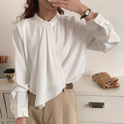 Soft Flow Asymmetrical Shirt 00177
