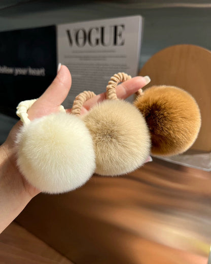 Fluffy Fur Ball Hair Tie 00479