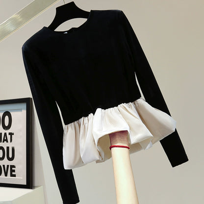 Peplum Long Sleeve Top 00114