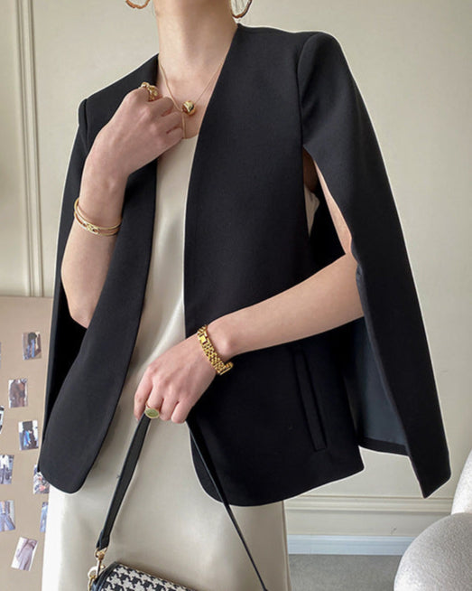 Cape Like Suit Jacket 00138