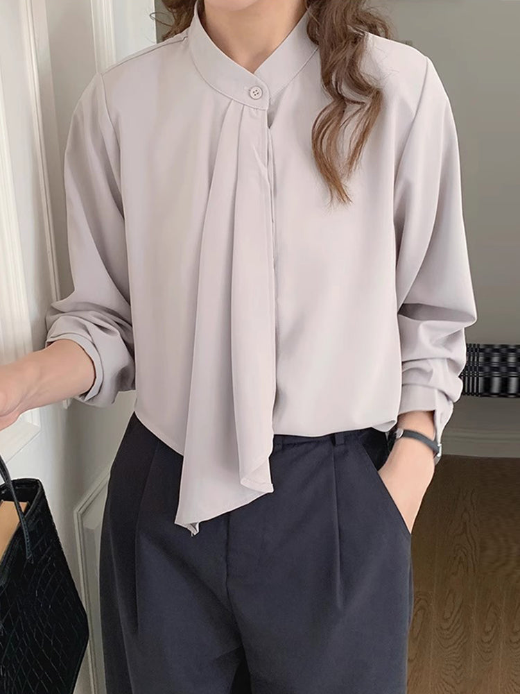 Soft Flow Asymmetrical Shirt 00177