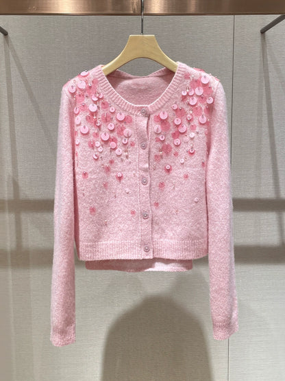Spangle Knit Cardigan 00012