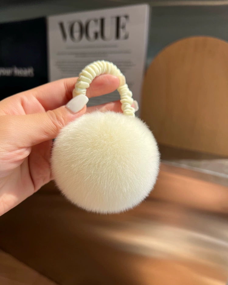Fluffy Fur Ball Hair Tie 00479